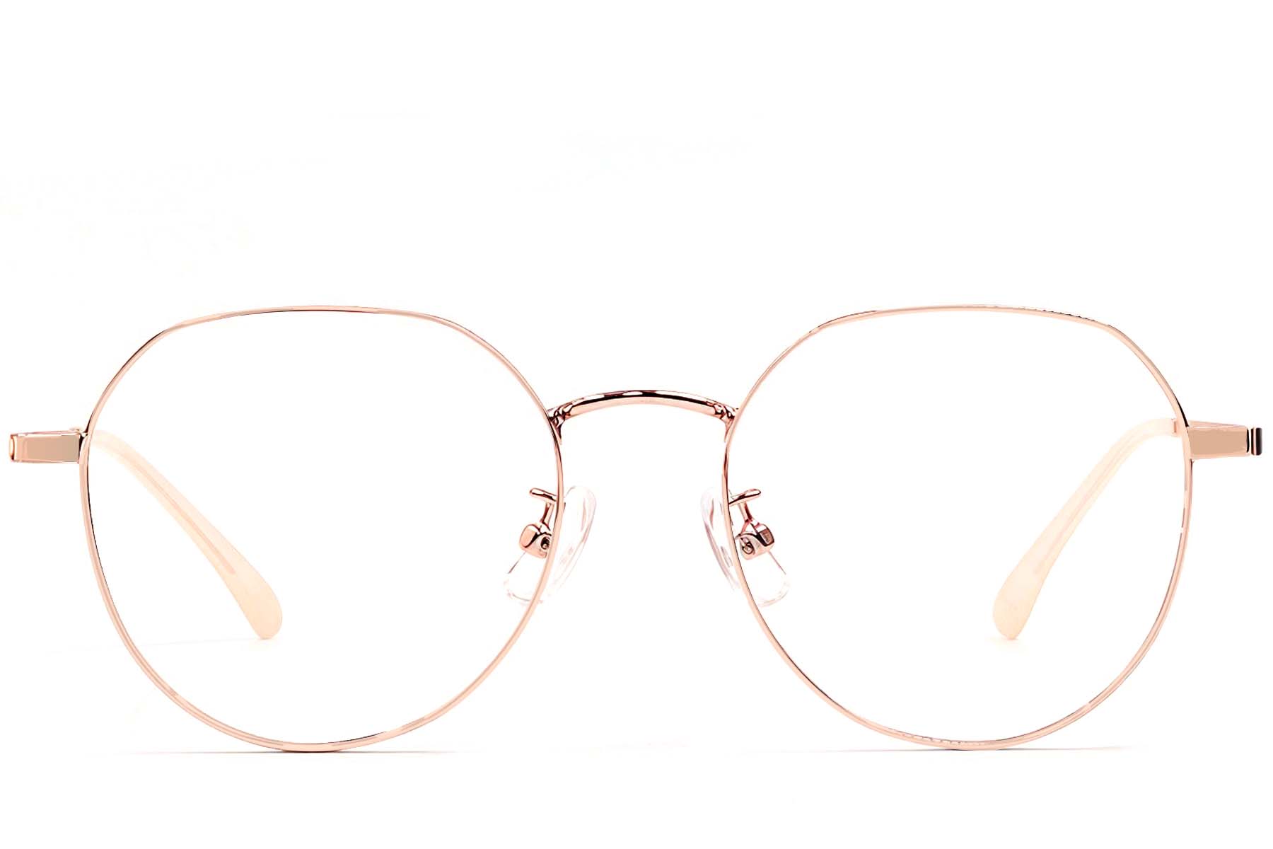 BS1924-0445_Pink_Oval_Metal_Glasses_front