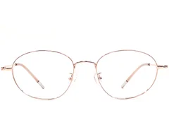 BS1924-0451_Pink_Oval_Metal_Glasses_front