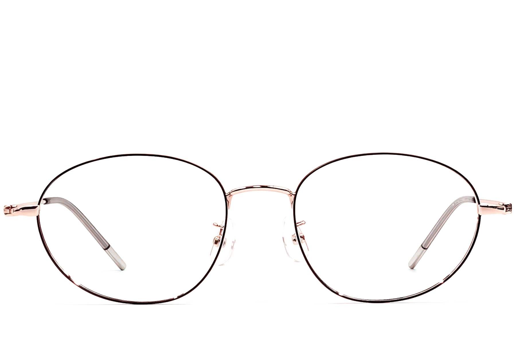 BS1924-0454_Black_Oval_Metal_Glasses_front
