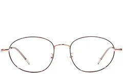 BS1924-0454_Black_Oval_Metal_Glasses_front