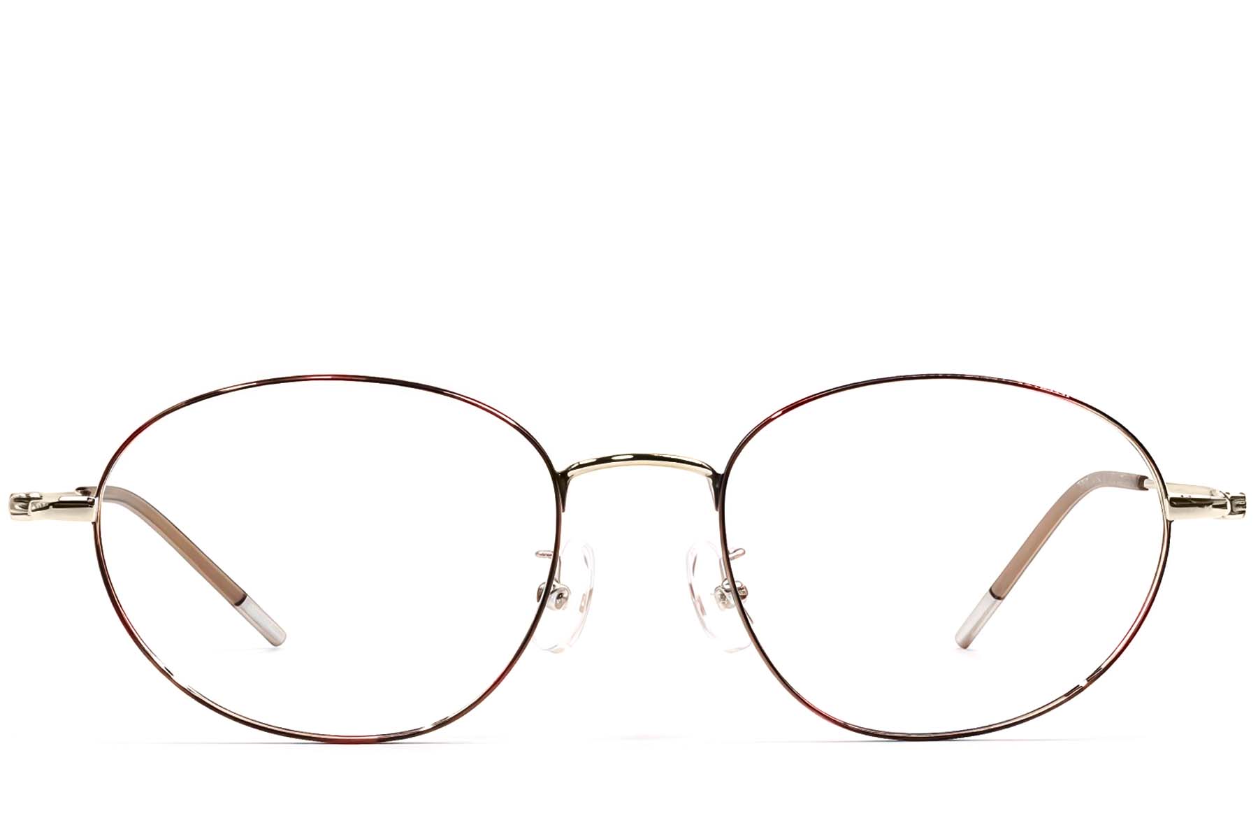 BS1924-0456_Tortoiseshell_Oval_Metal_Glasses_front