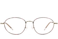 BS1924-0456_Tortoiseshell_Oval_Metal_Glasses_front