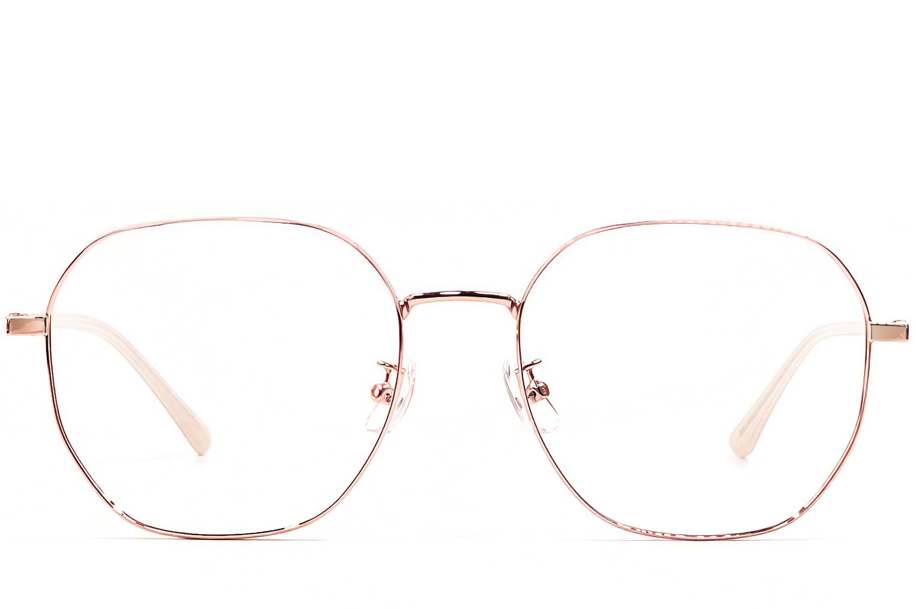 BS1924-0459_Pink_Geometric_Metal_Glasses_front
