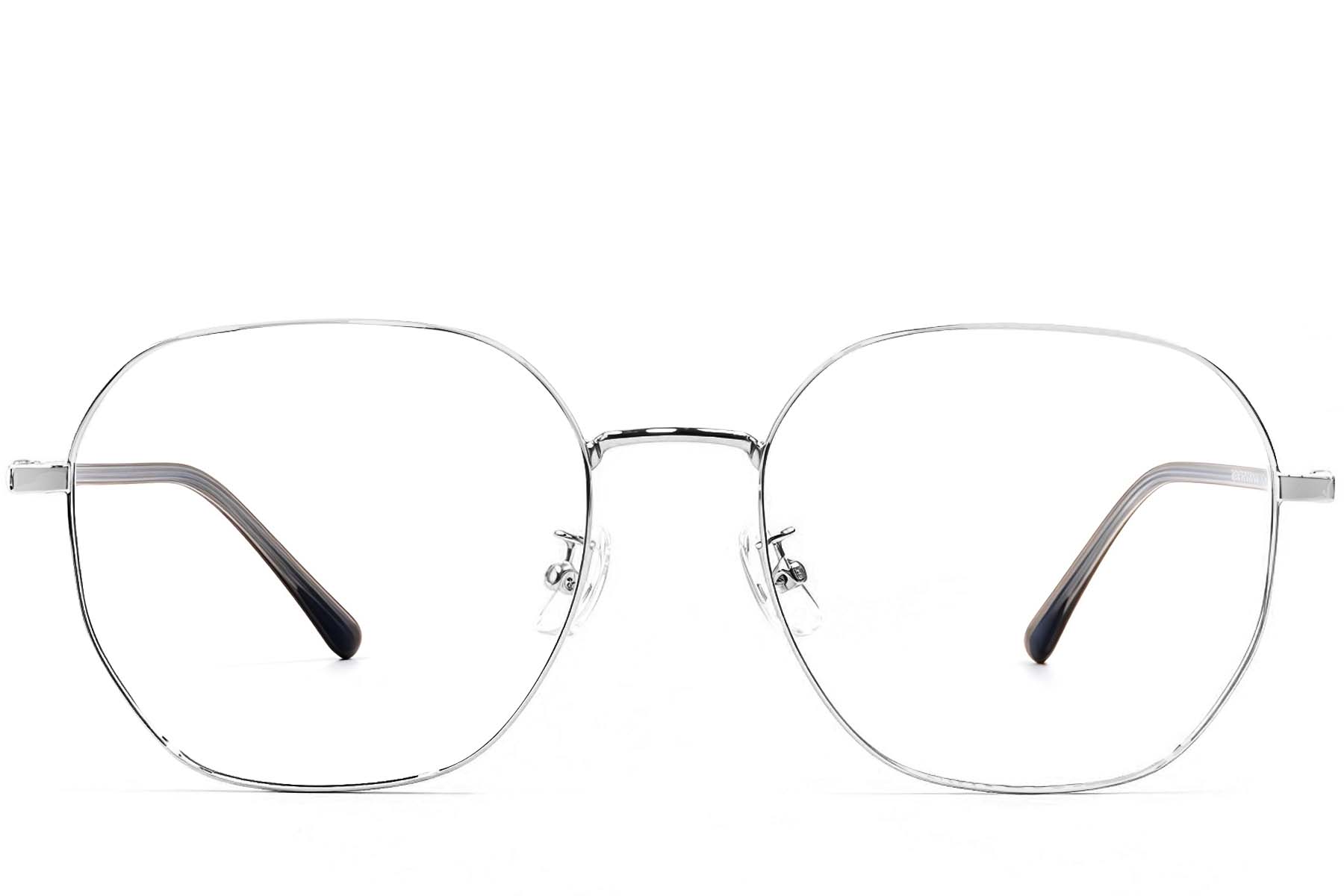 BS1924-0460_Silver_Geometric_Metal_Glasses_front