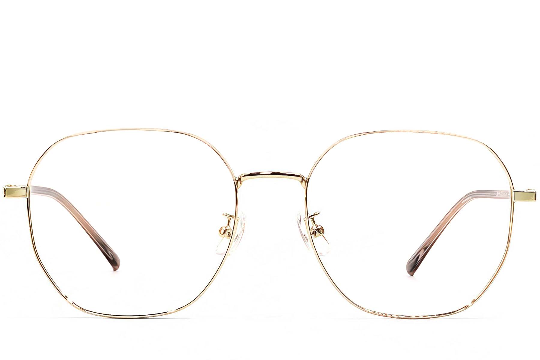 BS1924-0464_Golden_Geometric_Metal_Glasses_front