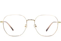 BS1924-0464_Golden_Geometric_Metal_Glasses_front