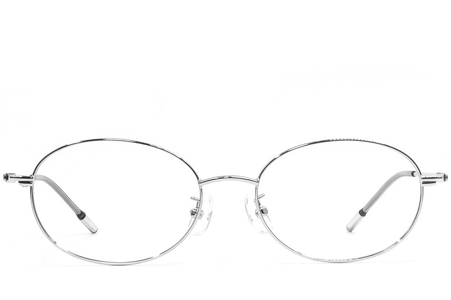 BS1924-0467_Silver_Oval_Metal_Glasses_front