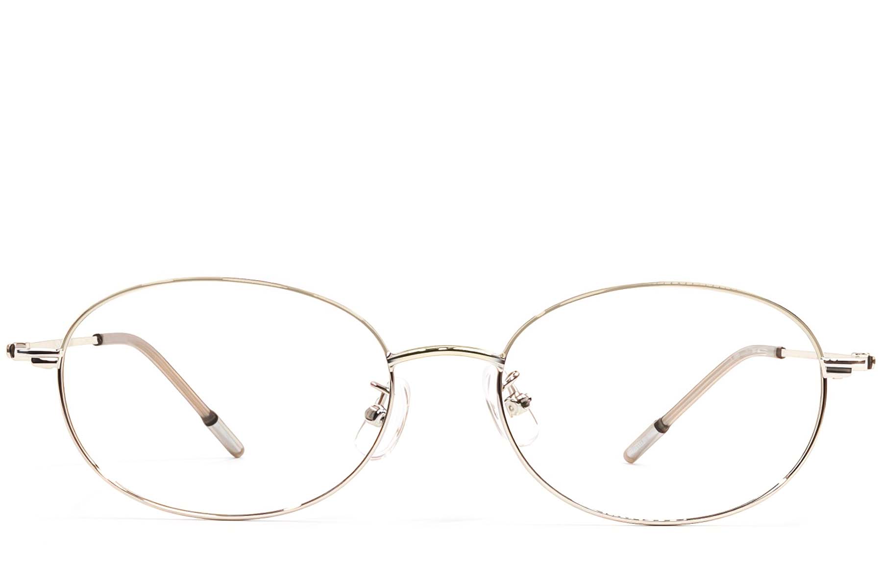 BS1924-0470_Golden_Oval_Metal_Glasses_front