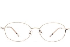 BS1924-0470_Golden_Oval_Metal_Glasses_front