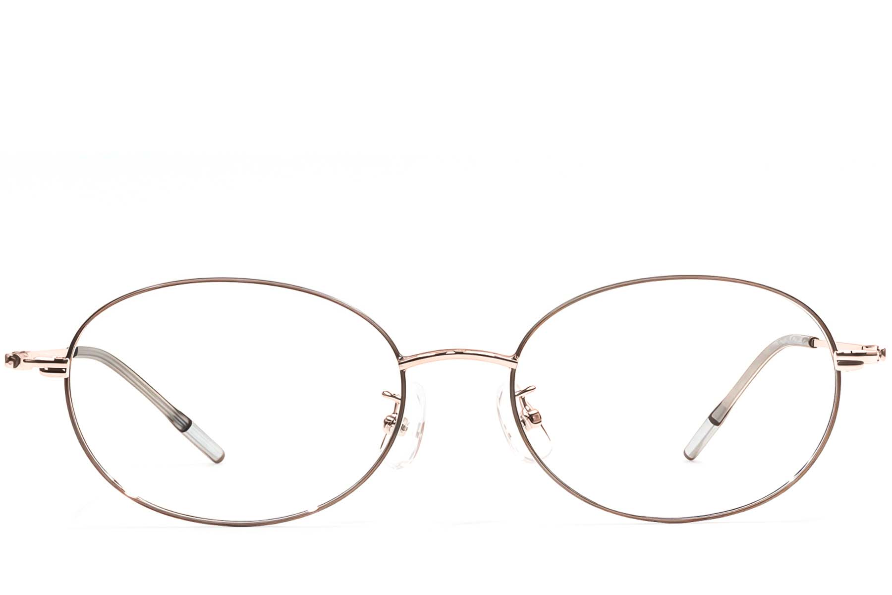 BS1924-0472_Brown_Oval_Metal_Glasses_front