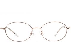 BS1924-0472_Brown_Oval_Metal_Glasses_front