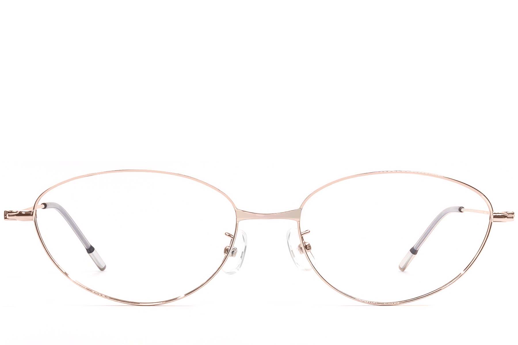 BS1924-0474_Pink_Oval_Metal_Glasses_front