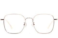 BS1924-0481_Pink_Rectangular_Metal_Glasses_front