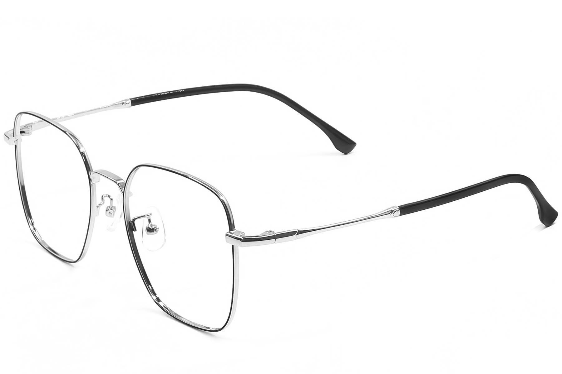 BS1924-0485_Black_Rectangular_Metal_Glasses_corner