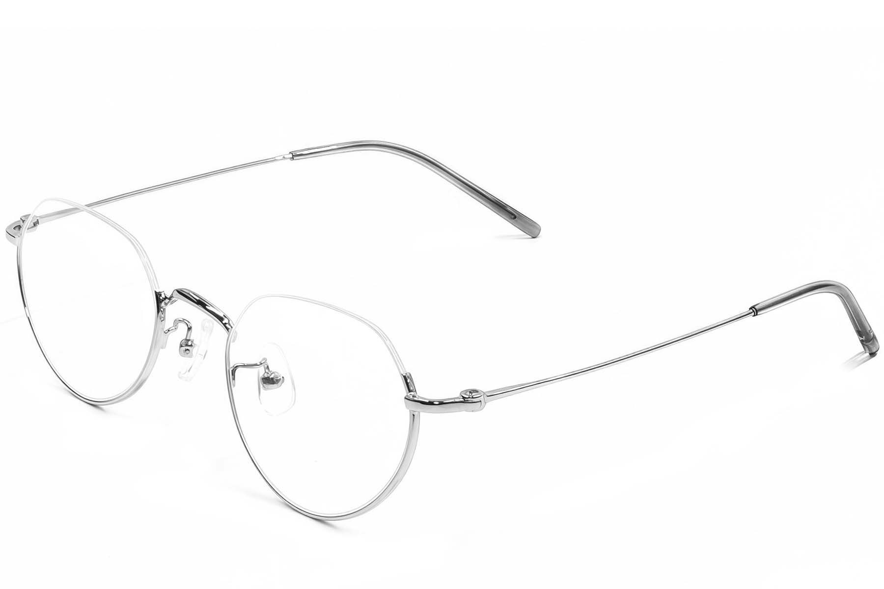 BS1924-0490_Silver_Semi-rimless_Metal_Glasses_corner