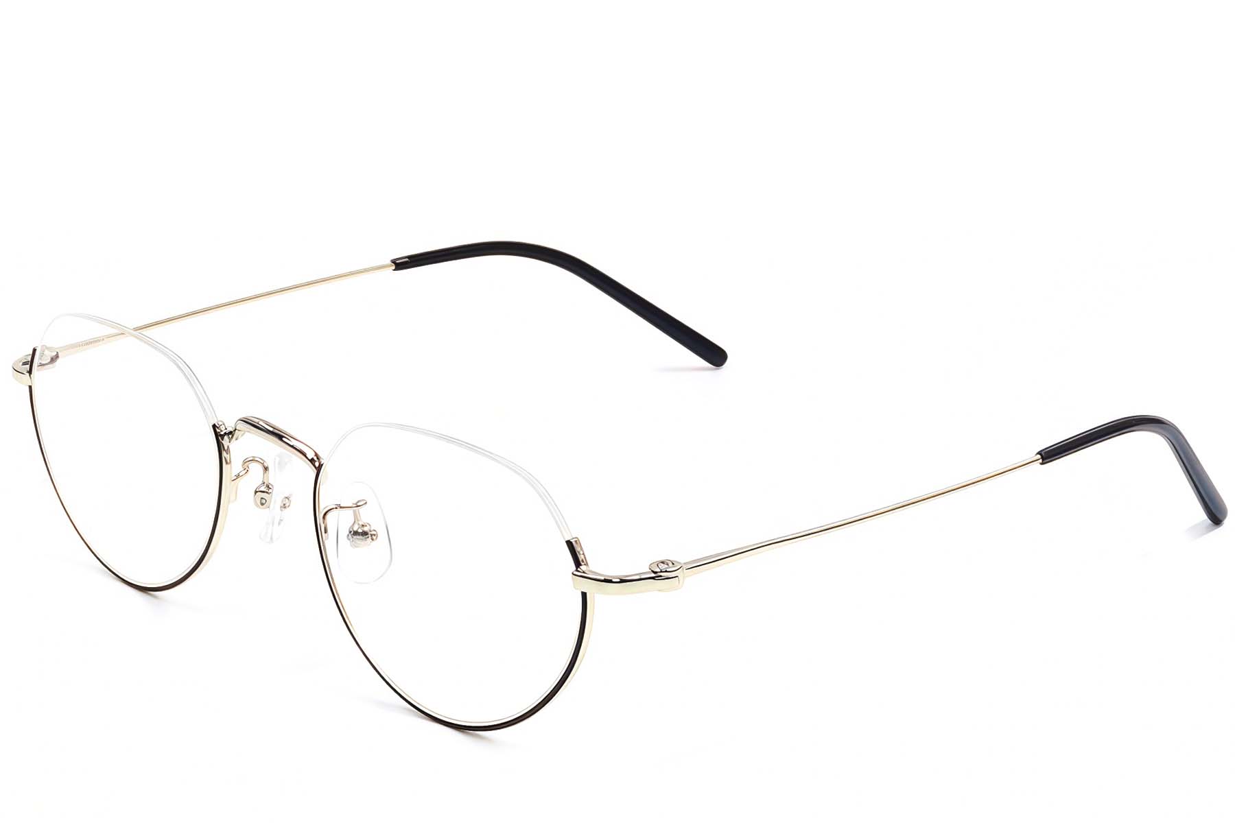 BS1924-0492_Black_Semi-rimless_Metal_Glasses_corner