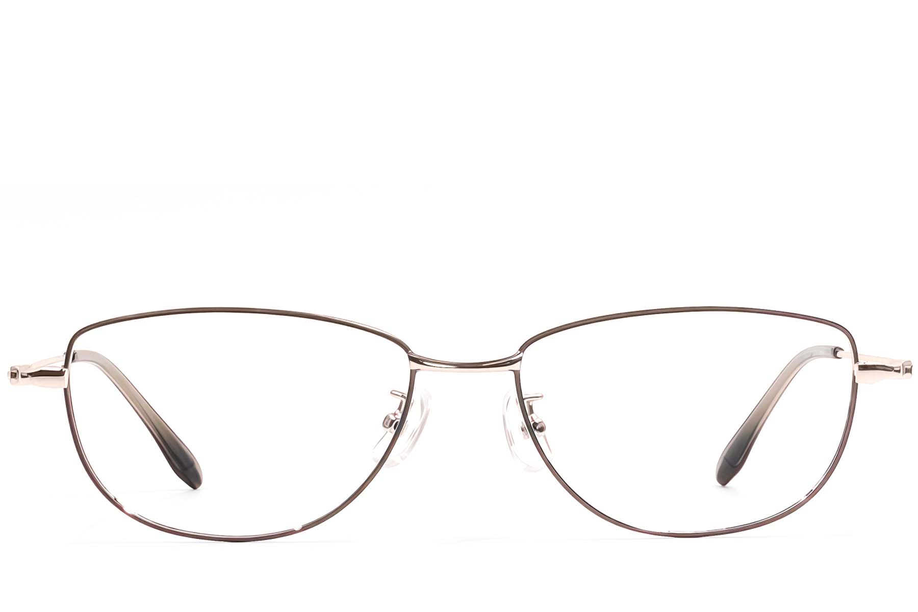 BS1924-0511_Brown_Butterfly_Metal_Glasses_front