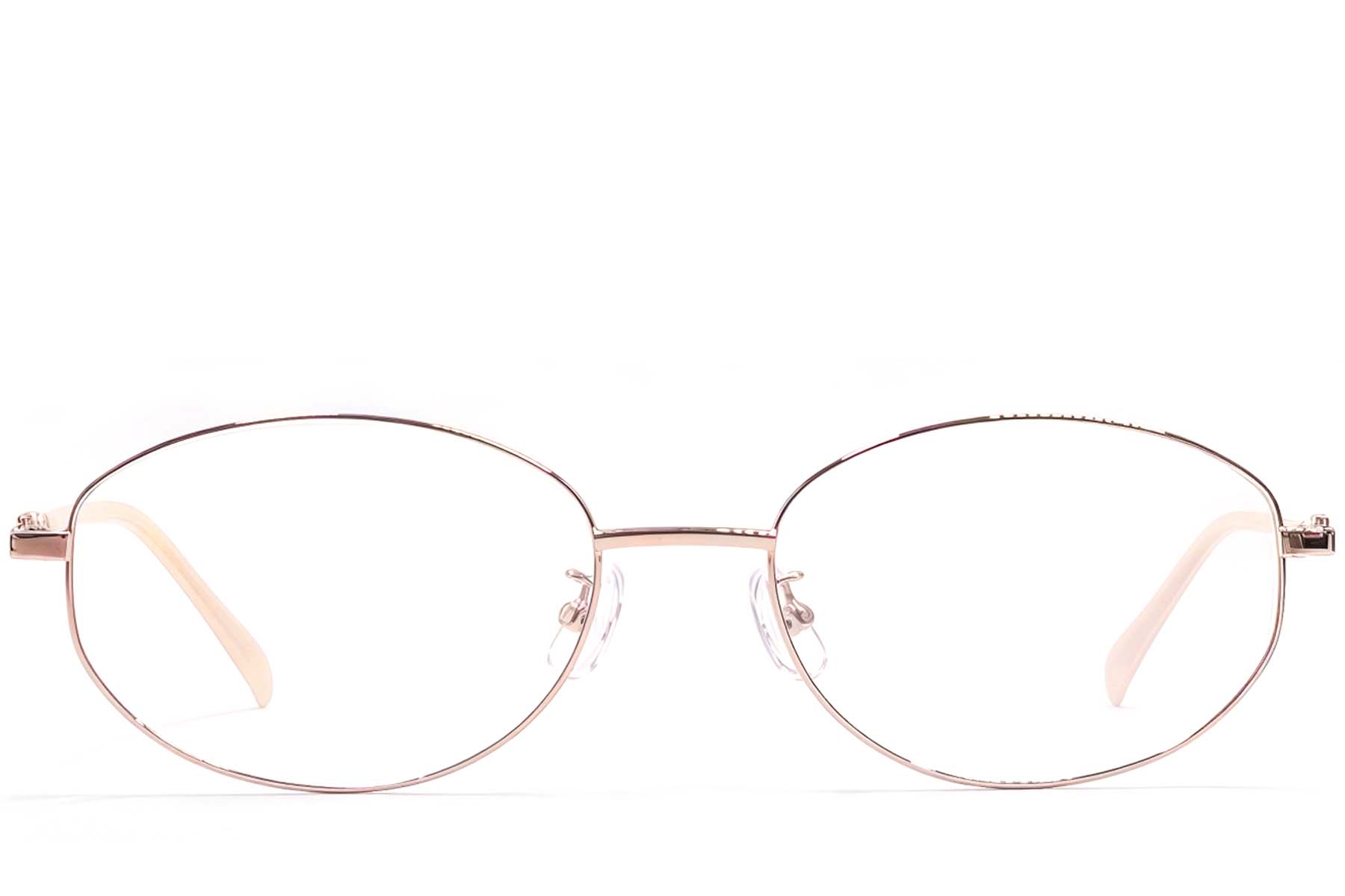 BS1924-0512_Pink_Oval_Metal_Glasses_front