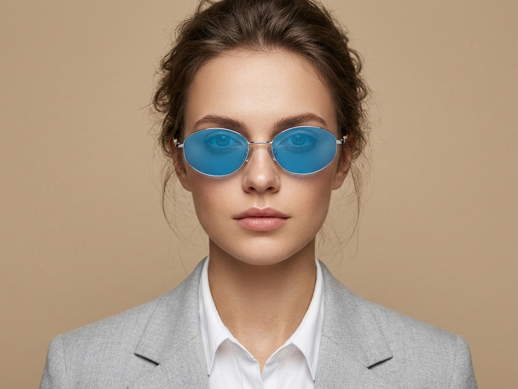 BS1924-0518_Silver_Oval_Metal_Sunglasses-tryon_female