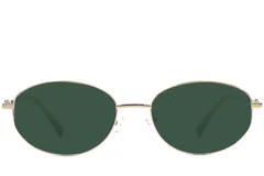 BS1924-0519_Golden_Oval_Metal_Sunglasses_front
