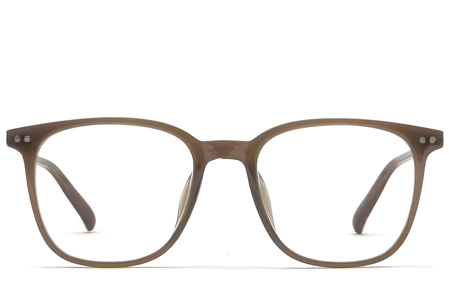 BS1924-0523_Brown_Rectangular_TR90_Glasses_front