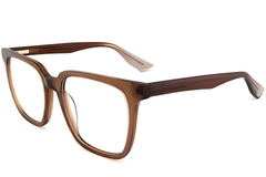 Rectangular Brown Acetate Glasses #BS2012-0036
