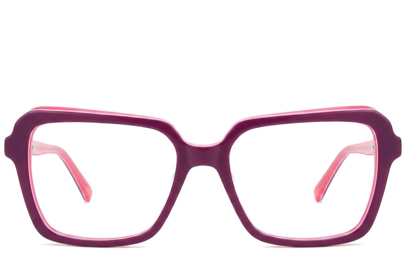 BS2012-0051_Pink_Rectangular_Acetate_Glasses_front