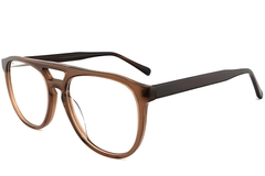 Aviator Brown Acetate Glasses #BS2012-0066