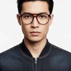 Aviator Brown Acetate Glasses #BS2012-0066