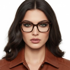 Rectangular Tortoiseshell Acetate Glasses #BS2012-0084