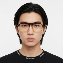 Aviator Brown Acetate Glasses #BS2012-0099