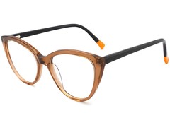 Occhiali in acetato marrone farfalla #BS2012-0127