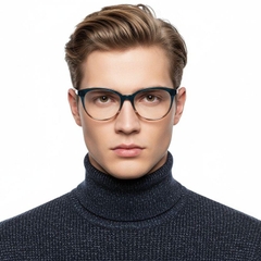 Oval Green Acetate Glasses #BS2012-0136