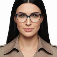 Oval Green Acetate Glasses #BS2012-0136