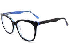 Occhiali in acetato blu farfalla #BS2012-0143