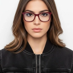 Butterfly Red Acetate Glasses #BS2012-0182