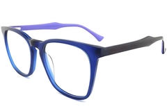 Rectangular Blue Acetate Glasses #BS2012-0234