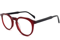 Irregular Red Acetate Glasses #BS2012-0240