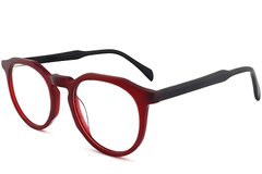 Irregular Red Acetate Glasses #BS2012-0240