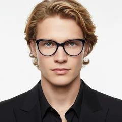 Occhiali in acetato blu farfalla #BS2012-0271