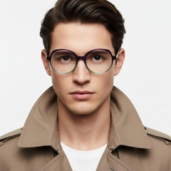 Oval Green Acetate Glasses #BS2012-0285