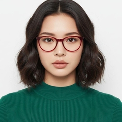 Vlinderrode acetaatbril #BS2012-0307