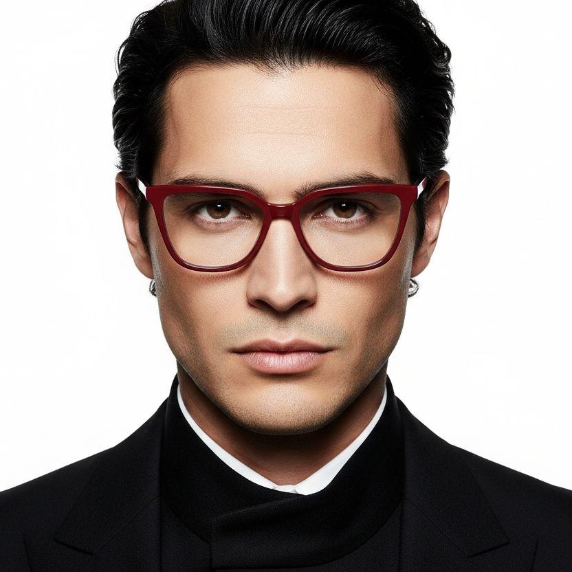 Butterfly Red Acetate Glasses #BS2012-0322