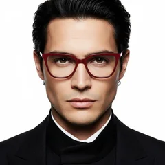 Butterfly Red Acetate Glasses #BS2012-0322