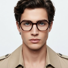 Geometric Tortoiseshell Acetate Glasses #BS2012-0331