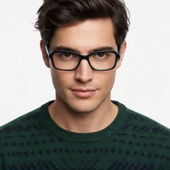 Rectangular Blue Acetate Glasses #BS2012-0346