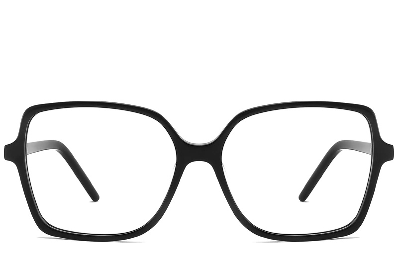BS2012-0351_Black_Rectangular_Acetate_Glasses-front