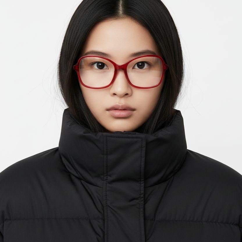 Butterfly Red Acetate Glasses #BS2012-0384