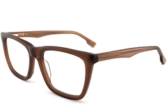 Rectangular Brown Acetate Glasses #BS2012-0397