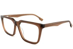 Lunettes rectangulaires en acétate marron #BS2012-0407
